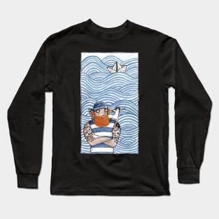 Seemann mit Seehund - Seaman With Seadog Long Sleeve T-Shirt